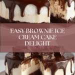 Delicious Brownie Ice Cream Cake Recipe