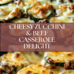 Cheesy Beef & Zucchini Casserole Recipe