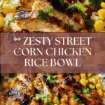 Delicious Street Corn Chicken Rice Bowl Recipe