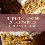 Ultimate Frosted Zucchini Bars Cream Cheese Recipe