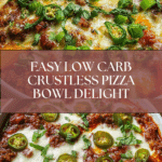 Low Carb Crustless Pizza Bowl Recipe