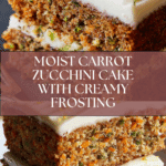 Moist Carrot Zucchini Cake with Cream Cheese Frosting Recipe