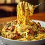 Creamy Cajun Chicken Spaghetti with Mozzarella Sauce Recipe