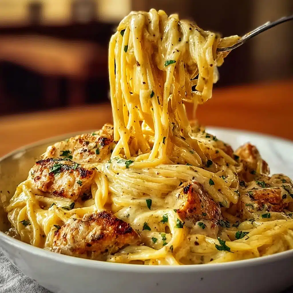 Creamy Cajun Chicken Spaghetti with Mozzarella Sauce Recipe - Recipe Image