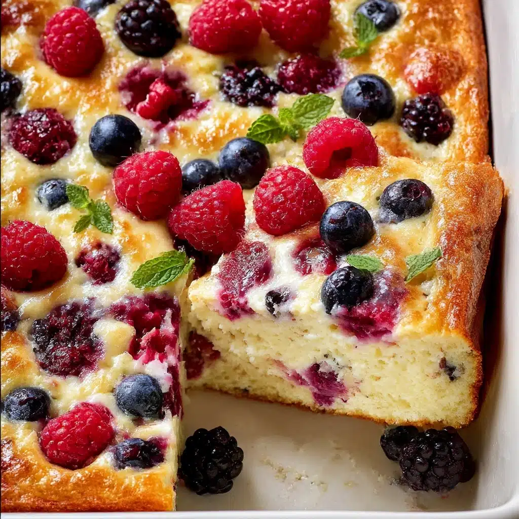 High Protein Triple Berry Bake Recipe - Recipe Image