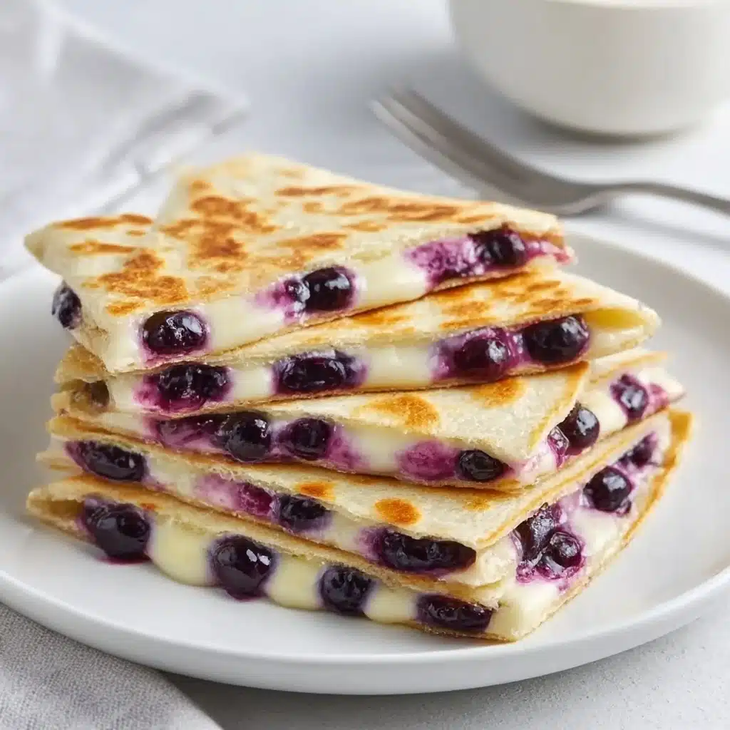 Blueberry Breakfast Quesadilla Recipe - Recipe Image