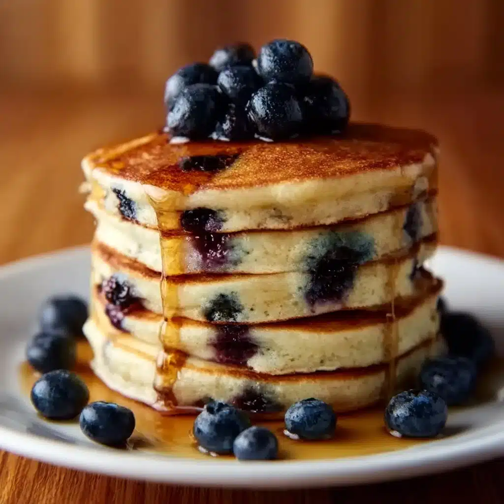 Greek Yogurt Pancakes with Blueberries Recipe - Recipe Image