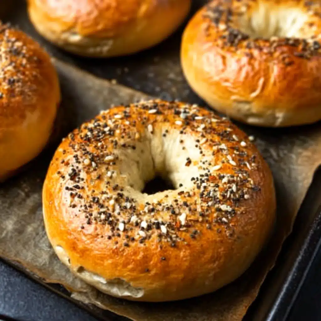 Air Fryer Protein Bagels Recipe - Recipe Image