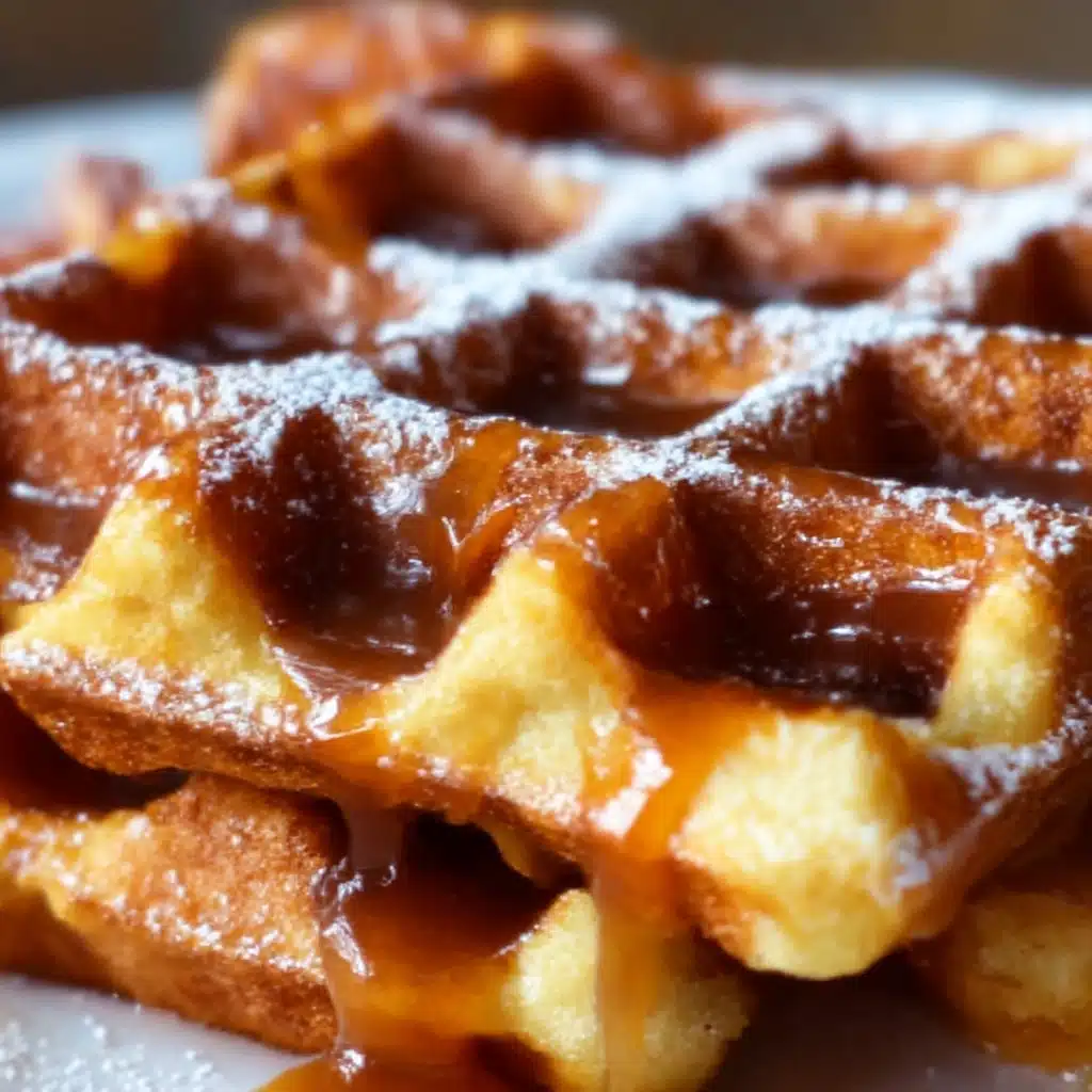 Apple Fritter Waffle Donuts Recipe - Recipe Image