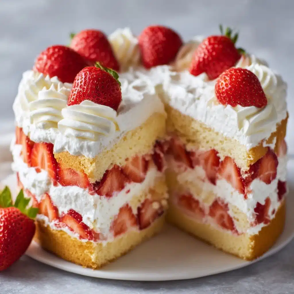 Strawberry Shortcake Cake Recipe - Recipe Image