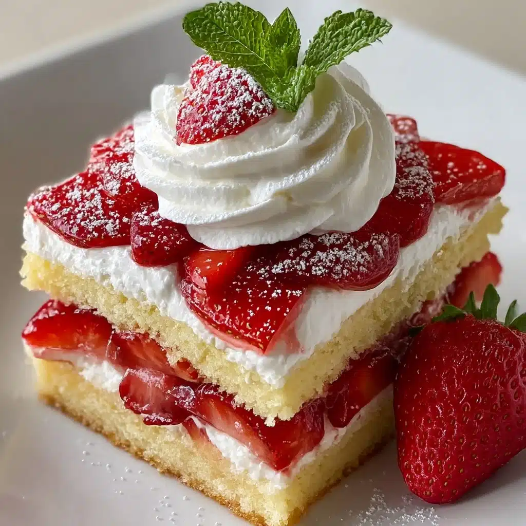 Fluffy Italian Strawberry Shortcake Recipe - Recipe Image