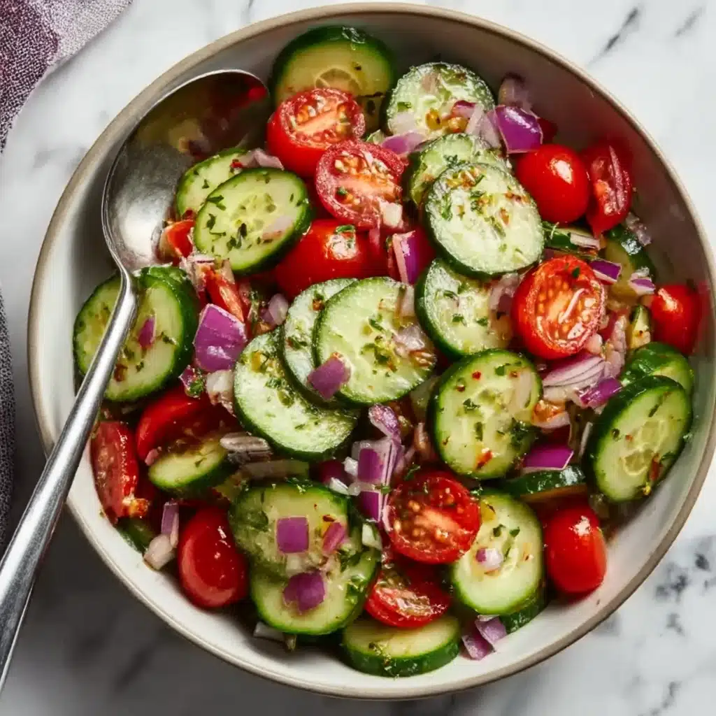 Cucumber Tomato Salad Recipe - Recipe Image
