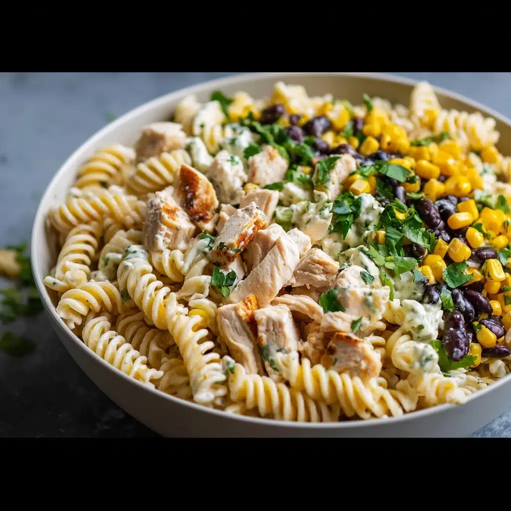 BBQ Chicken Pasta Salad Recipe - Recipe Image