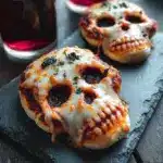 Cheesy Halloween Pizza Skulls Recipe