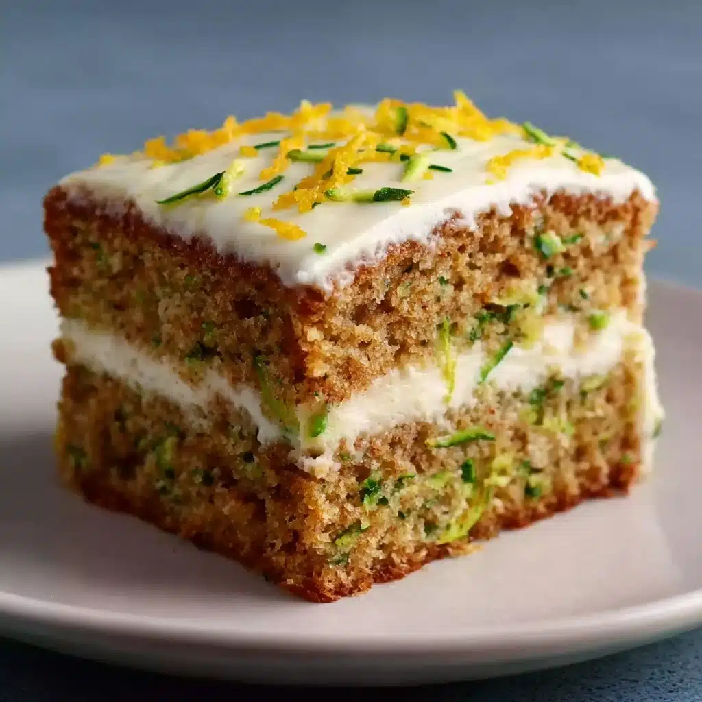 Ultimate Frosted Zucchini Bars Cream Cheese Recipe - Recipe Image