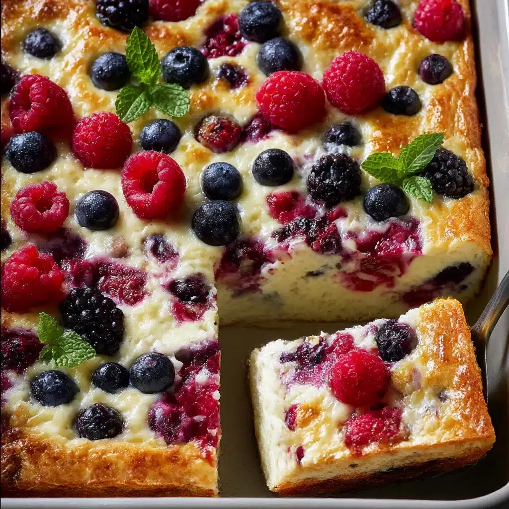 High Protein Triple Berry Bake Recipe