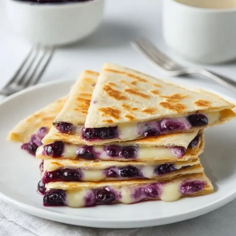 Blueberry Breakfast Quesadilla Recipe