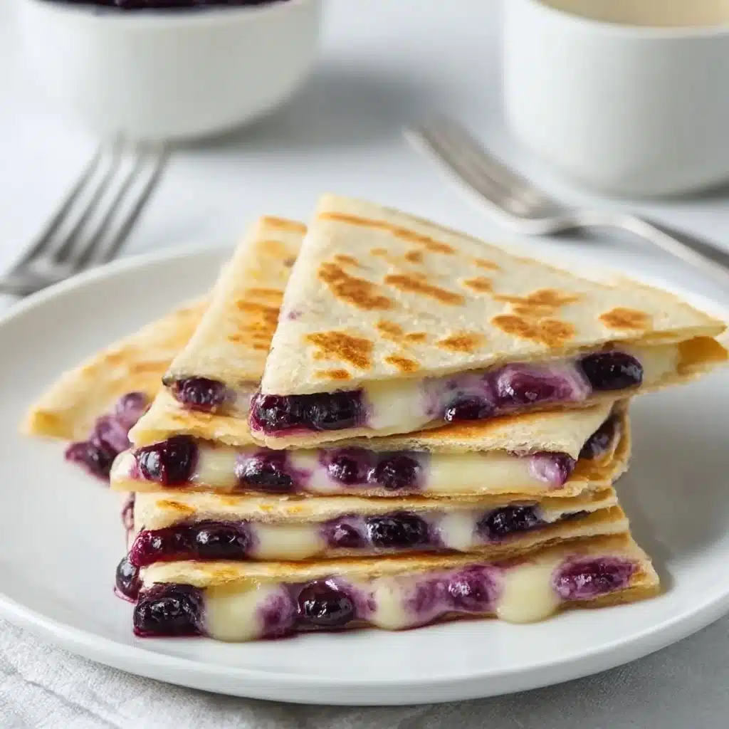 Blueberry Breakfast Quesadilla Recipe - Recipe Image