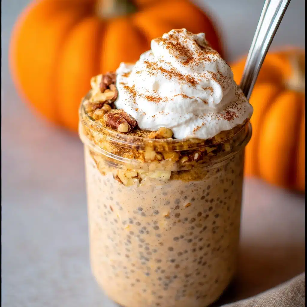 High Protein Pumpkin Overnight Oats Recipe