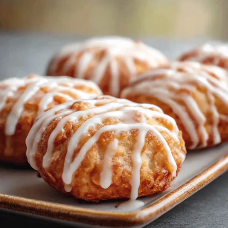 Baked Apple Fritters with Glaze Recipe