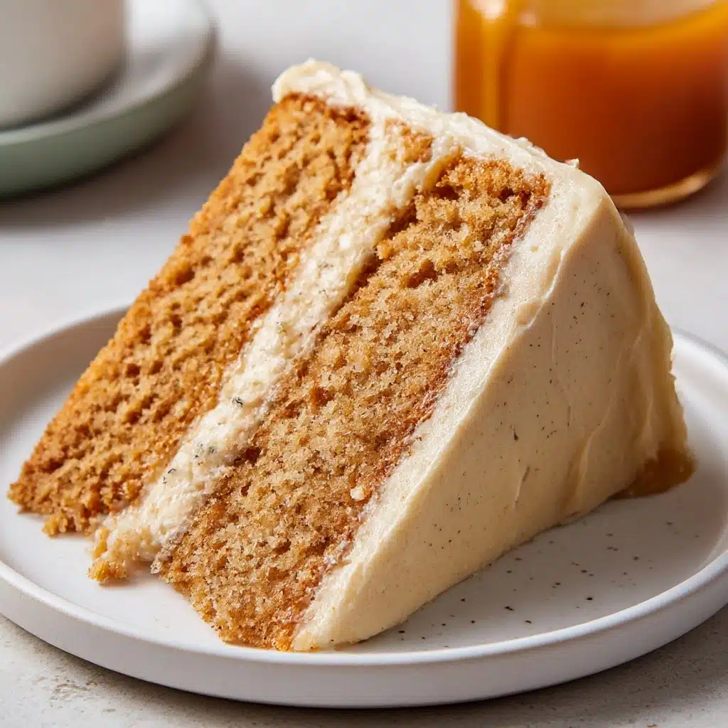 Spice Cake with Salted Caramel Buttercream Frosting Recipe - Recipe Image