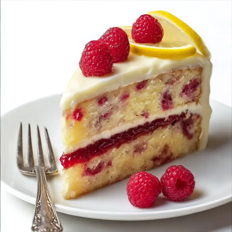 Lemon Raspberry Cake Recipe