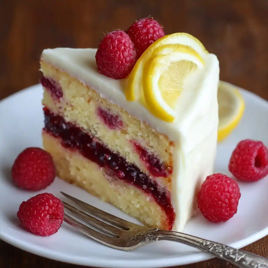 Lemon Raspberry Cake Recipe - Recipe Image