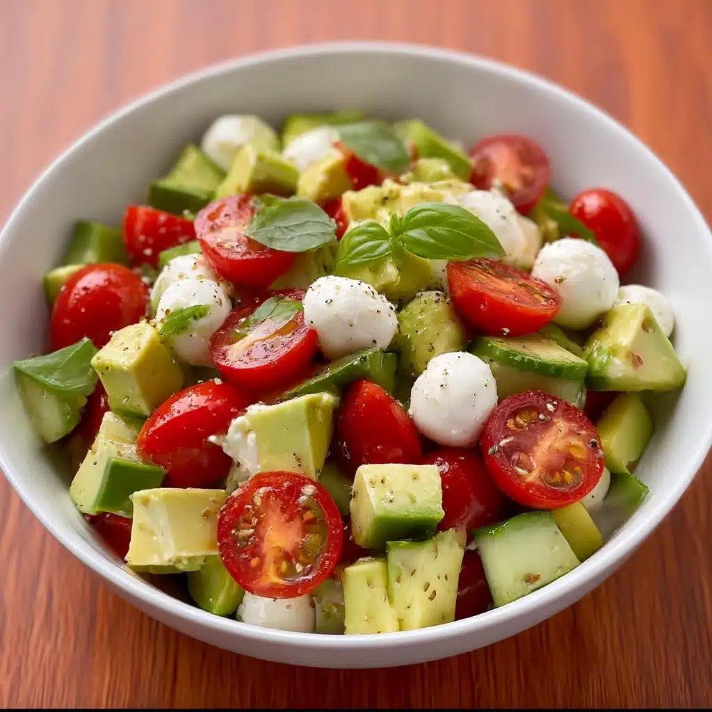 Easy Cucumber Mozzarella Salad Recipe