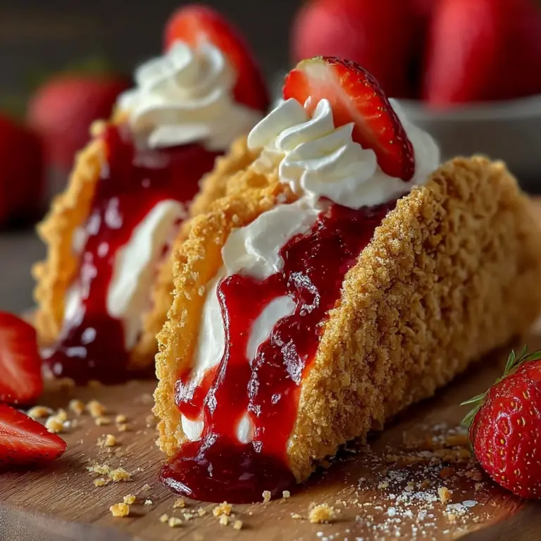 Strawberry Crunch Cheesecake Tacos Recipe