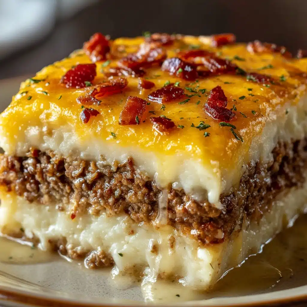 Meatloaf with Mashed Potatoes and Cheese Recipe