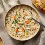 Creamy Crockpot Chicken Wild Rice Soup Recipe
