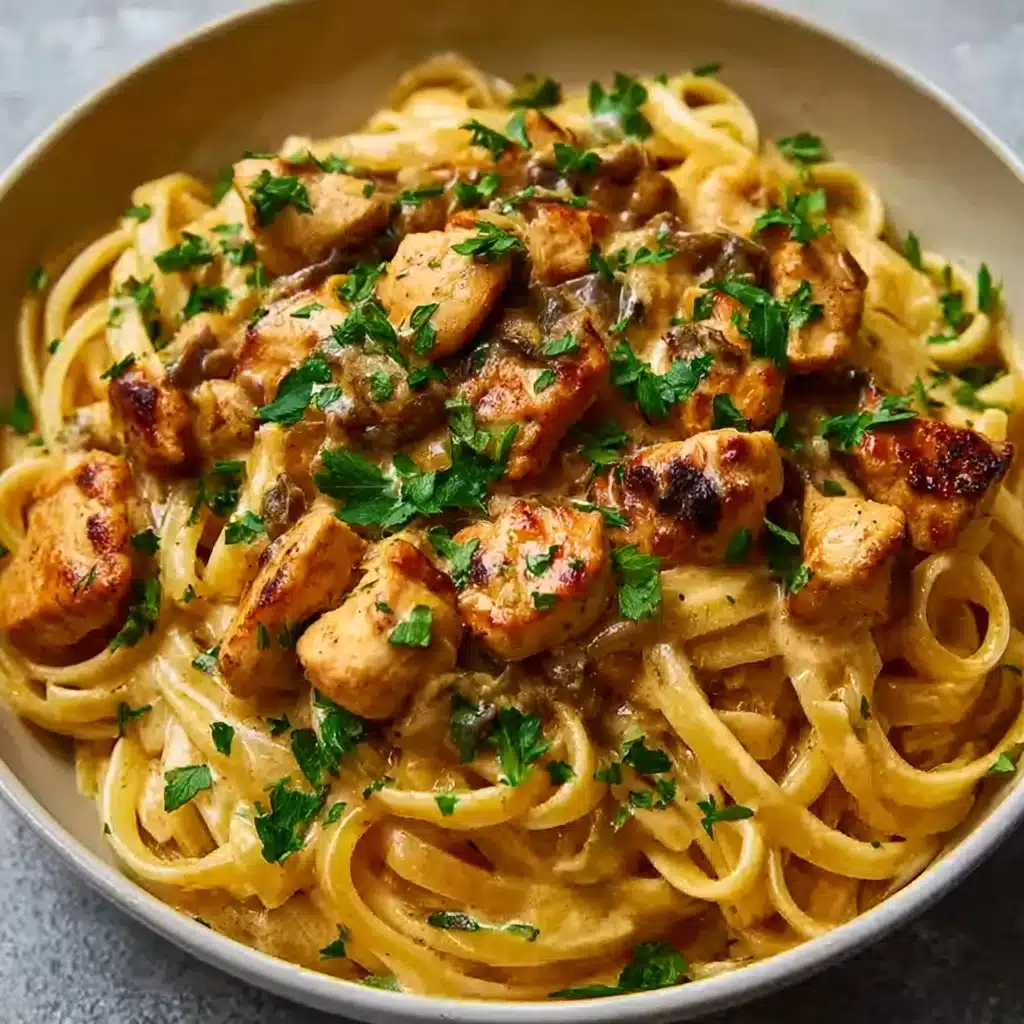 Cowboy Butter Chicken Linguine Recipe - Recipe Image