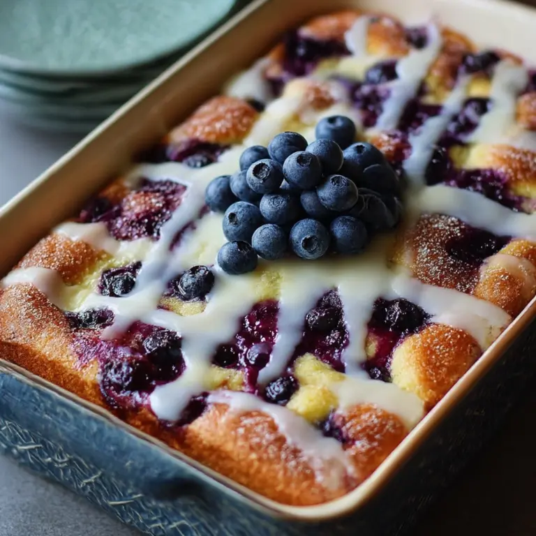 Blueberry Buttermilk Pancake Casserole Recipe