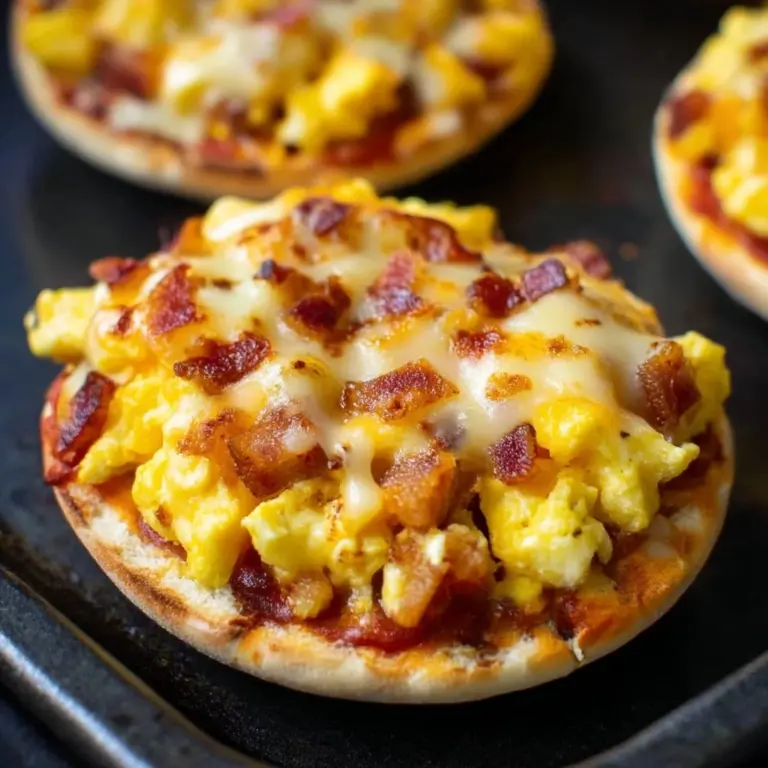 English Muffin Breakfast Pizzas Recipe