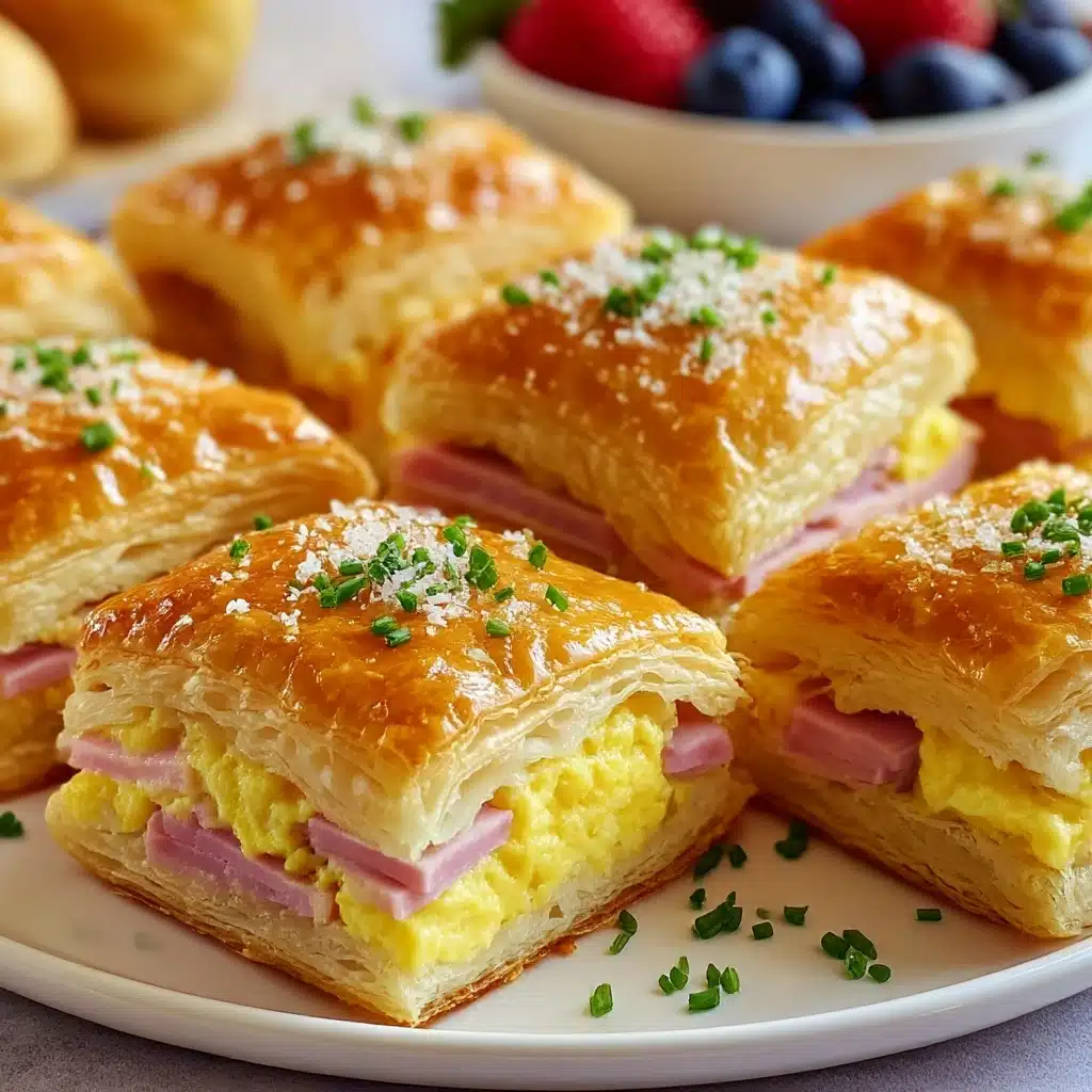 Ham and Cheese Croissant Breakfast Casserole Delight Recipe - Recipe Image