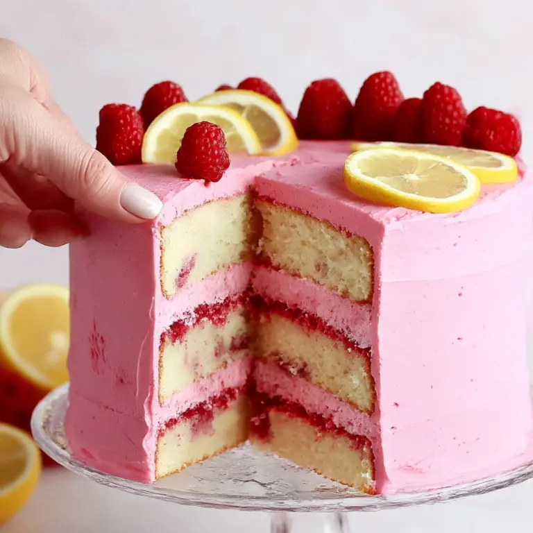 Lemon Raspberry Layer Cake Recipe