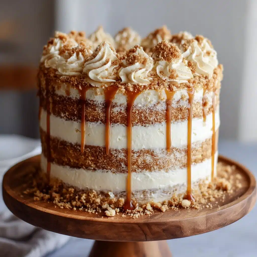 Churro Layer Cake with Cinnamon Sugar Crunch Recipe - Recipe Image