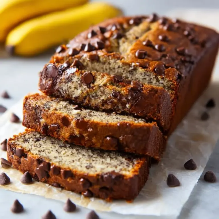 Super Moist Chocolate Chip Banana Bread Recipe