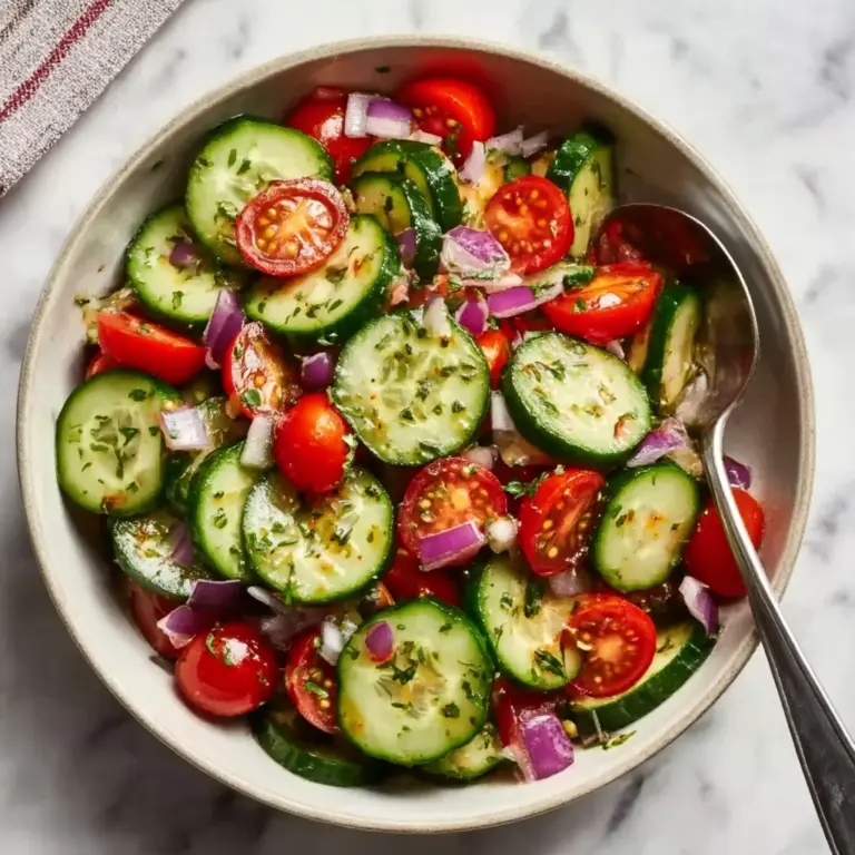 Cucumber Tomato Salad Recipe
