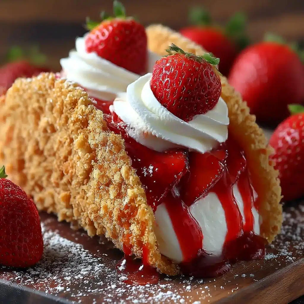 Strawberry Crunch Cheesecake Tacos Recipe - Recipe Image