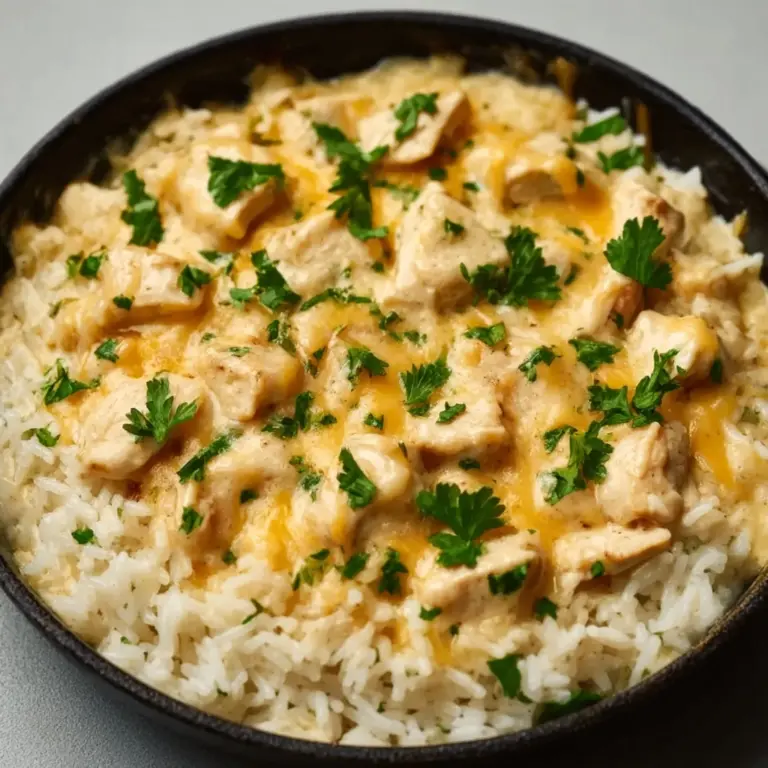 Cheesy Chicken and Rice Recipe