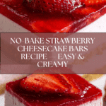 No-Bake Strawberry Cheesecake Bars Recipe