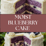 Blueberry Cake with Lemon Cream Cheese Frosting Recipe