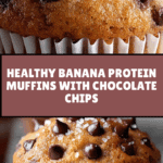 Healthy Banana Bread Protein Muffins Recipe