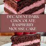 Dark Chocolate Raspberry Mousse Cake Recipe