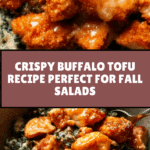 Crispy Buffalo Tofu with Caesar Salad Recipe