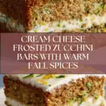 Ultimate Frosted Zucchini Bars Cream Cheese Recipe