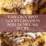 Crockpot Gooey Cinnamon Roll Dump Cake Recipe