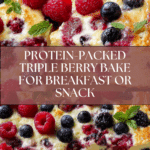 High Protein Triple Berry Bake Recipe
