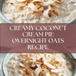 Coconut Cream Pie Overnight Oats Recipe